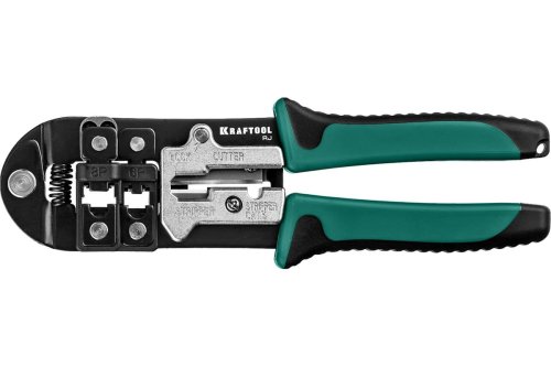 Кримпер Kraftool для обжима телефонных и компьютерных клемм RJ45 RJ11/RJ12  картинка